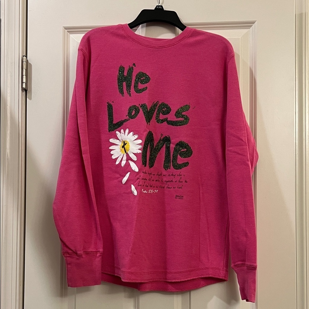Kerusso Pink Long Sleeve Graphic Tee